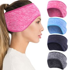 Fleece Ear Warmer Muff Winter Headband Earmuffs Running Ski Headband Men Women