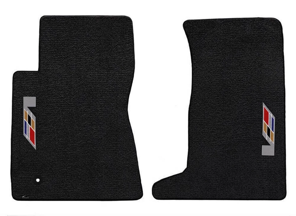 NOVO! Tapetes de assoalho pretos 2011 - 2015 Cadillac Coupe CTS V Series logotipo bandeira lateral - Imagem 4 de 4