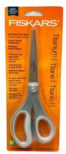 fiskars titanium blade coating 8" scissors scuffed packaging