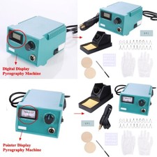 Kit bruciatore a legna 220V 50W display digitale/puntatore pirografia macchina set/penna/pennino