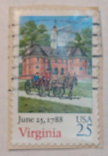 U.S. Stamp ~ Virginia June 25, 1788 ~ 25¢ Commemorative ~ Cancelled ~ 1971 ~ 01