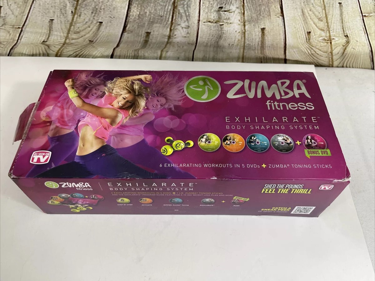 Zumba Fitness Exhilarate Body Shaping System - 4 DVD Set + Toning