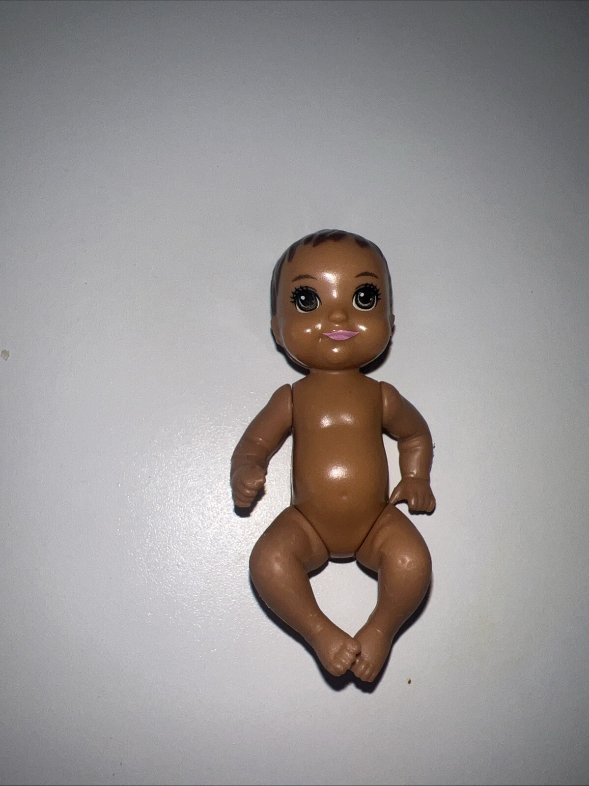 Mattel Barbie Skipper Baby Newborn Brown Hair Brown Eyes