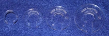 Quilting Template - 4 Piece Offset Set for 1/2" Hopper Foot- 1/8" Clear Acrylic