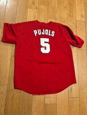 Vintage Albert Pujols Jersey St Louis Cardinals Baseball XL Dynasty Stained