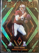2023 Panini Phoenix Fire Forged Green #/150 Steve Young #FF-8 SF 49ers