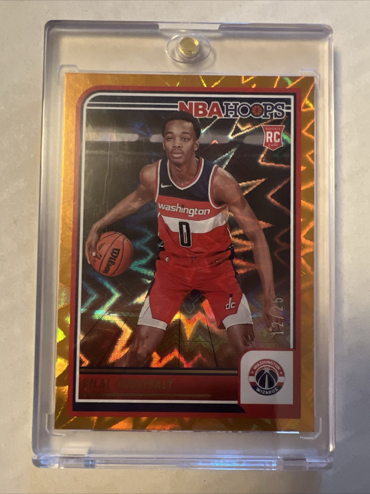 Bilal Coulibaly 2023-24 Panini NBA Hoops ORANGE EXPLOSION ROOKIE SP #276 /25 TL1