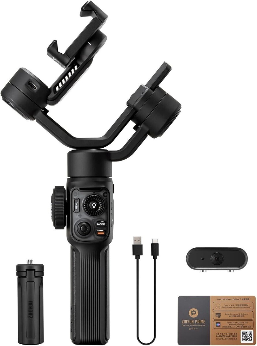 Zhiyun Smooth 5S AI Pro, 3-Axis Handheld Gimbal Stabilizer for all