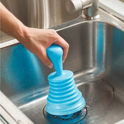 Sink Plunger, Drain Clog Remover Cleaning Tool for Sinks, Drains, Tubs, Shower