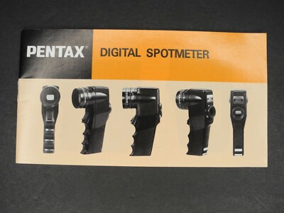 Pentax Digital Spotmeter 1987 Genuine Instruction Manual / Guide | eBay