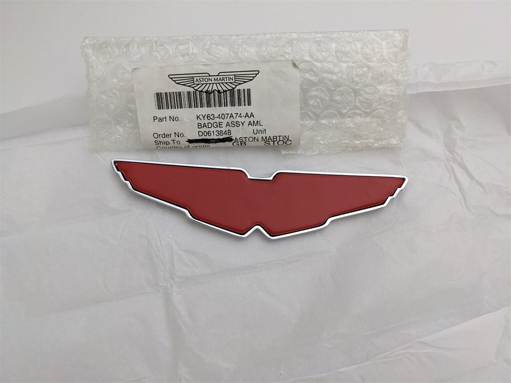 Aston Martin New Vantage Hood Bonnet/Boot Badge P/N KY63-407A74-AA