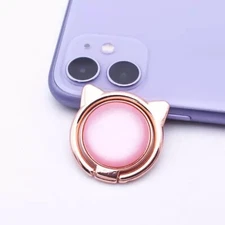 Phone Ring Holder Kitty Cat Cellphone Ring Stand Adhesive 1pc Rose Gold Cat Ring