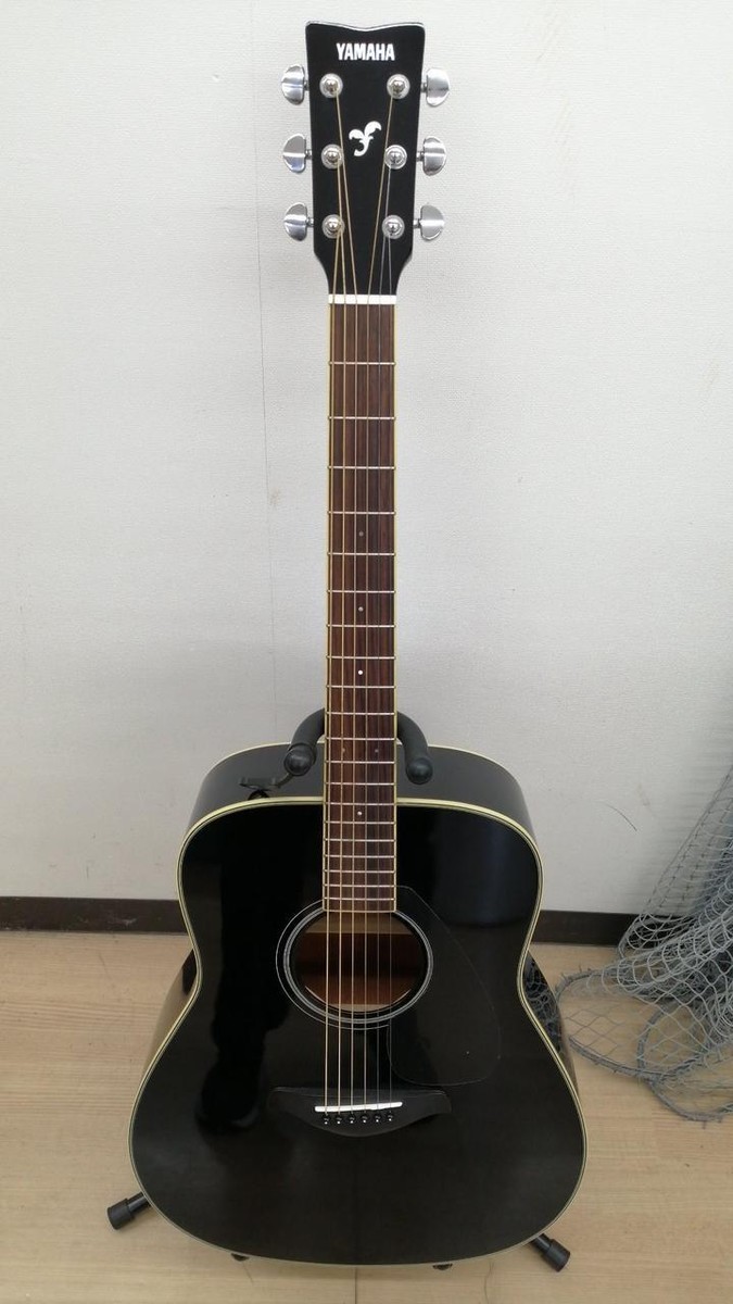 YAMAHA FG820 Acoustic Guitar Black and Soft Case Set Good YAMAHA FG820 Acoustic Guitar Black and Soft Case Set Good
