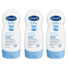 Cetaphil - Baby Wash  Shampoo 7.8 oz - Tear Free Sensitive Skin 3 Pack