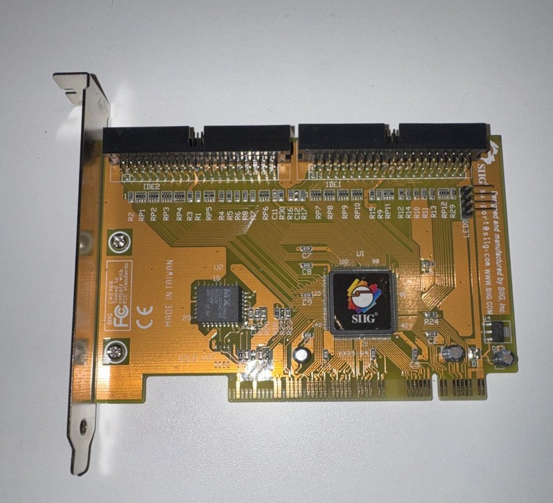 SIIG SC-PE4612 Ultra66 PCI IDE Controller Card Dual Port PATA ATA/66 Vintage PC
