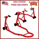 900lbs Motorcycle Stand Lift Front & Rear Combo Universal Motorcycle Stands