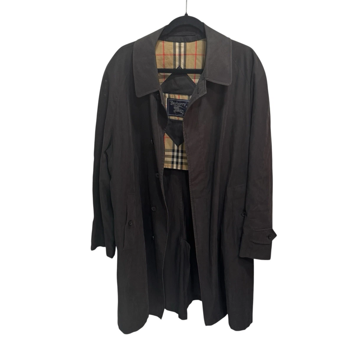 Excellent condition Burberry Black Label trench coat, size 40