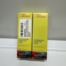 2 Pack Good Molecules DISCOLORATION CORRECTING SERUM 1 oz 2oz Total 