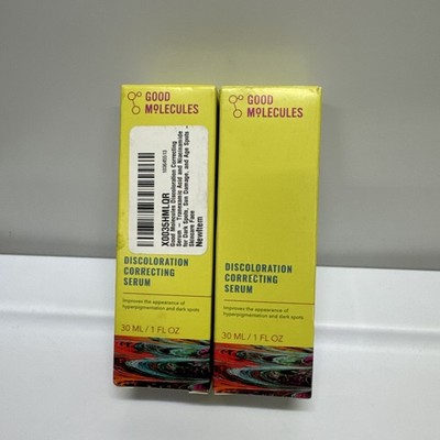 2 Pack! Good Molecules DISCOLORATION CORRECTING SERUM 1 oz (2oz Total)