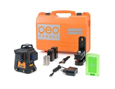 geo-Fennel Multi Linienlaser Geo6X SP GREEN Kit 3x 360 Grad Laser Kreuzlaser