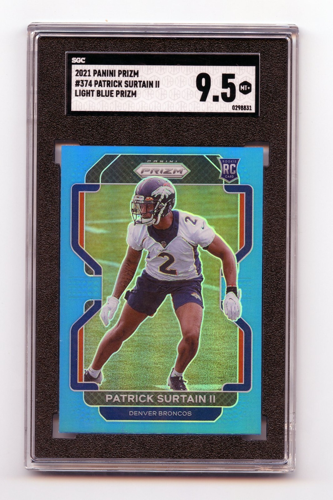2021 Prizm #374 Patrick Surtain Light Blue
