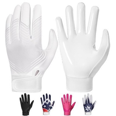 RIGWARL Football Gloves Adult Men, Youth Kids Football Gloves with Super Stic...