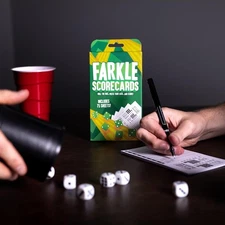 Farkle Scorecards – Set of 75 Score Sheets for Farkle Dice Games for Up to 8 ...
