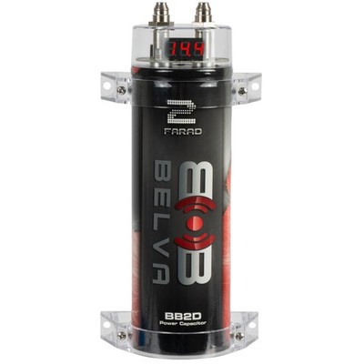 Belva BB2D 2.0 Farad Capacitor with Digital Red Display, Perfect for Systems ...
