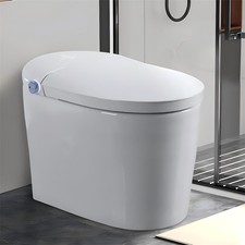 WC Auto Aperto Smart LED Display Bidet Scarico Auto Asciugatrice Sedile Riscaldato Senza Serbatoio