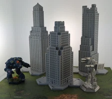 Skyscraper set hex 6mm terrain FAST SHIP|Alternate Wargaming Miniature