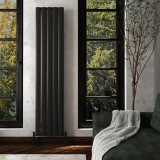 Radiatore Carisa Ellittico Verticale Nero Design
