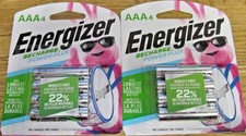 NEW 8PC 2 PACKS ENERGIZER AAA RECHARGEABLE BATTERIES NiMH NH12BP-4 FREE SHIP C4