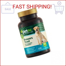 PetNC Natural Care Brewers Yeast Chewables for Dogs, 250 Count