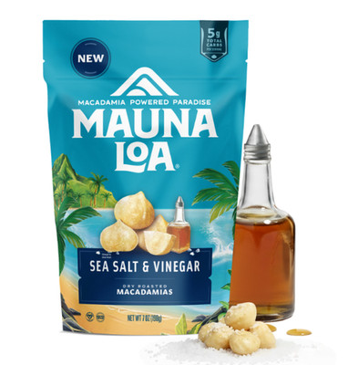 Mauna Loa Macadamia Stand Up Bag 7oz: Sea Salt & Vinegar - 1 bag