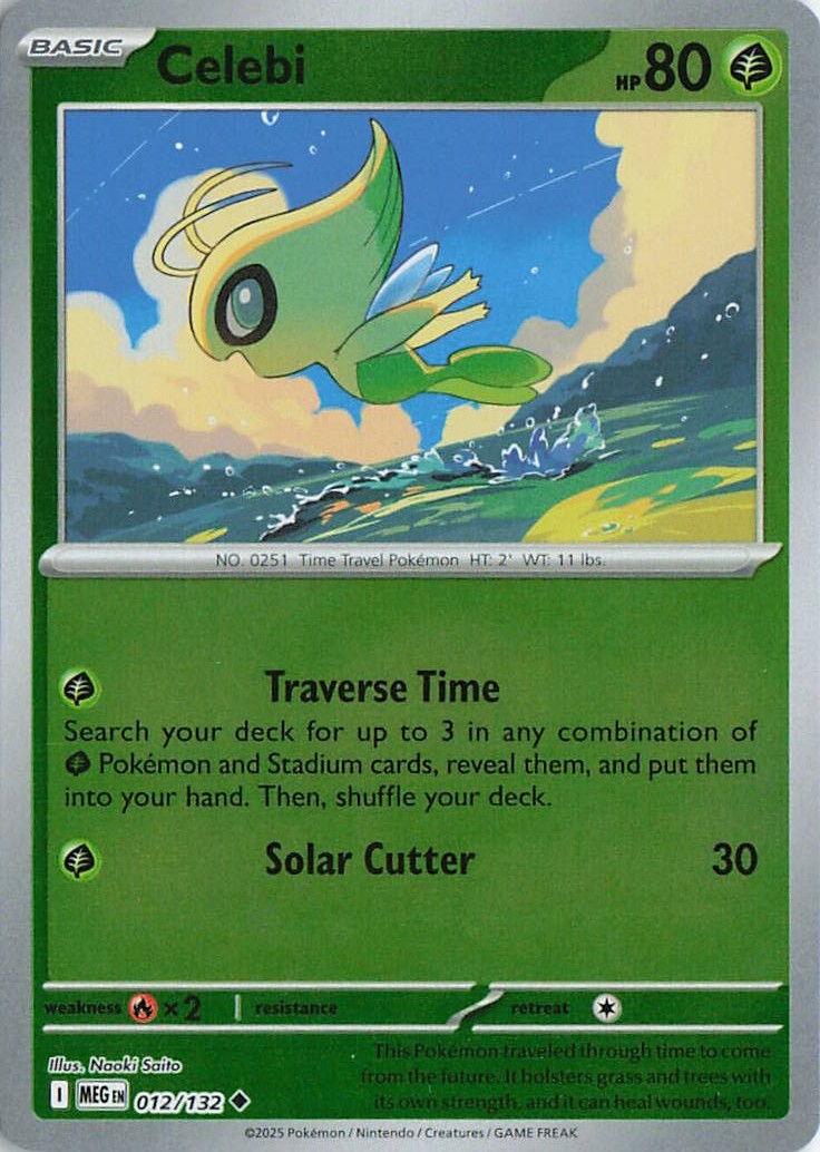 Celebi Uncommon ME01: Mega Evolution 012/132 NM