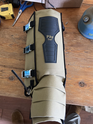 NEW Pike Trail Tan Snake Gaiters, Snake Guards For Hiking And Hunting Adjustable