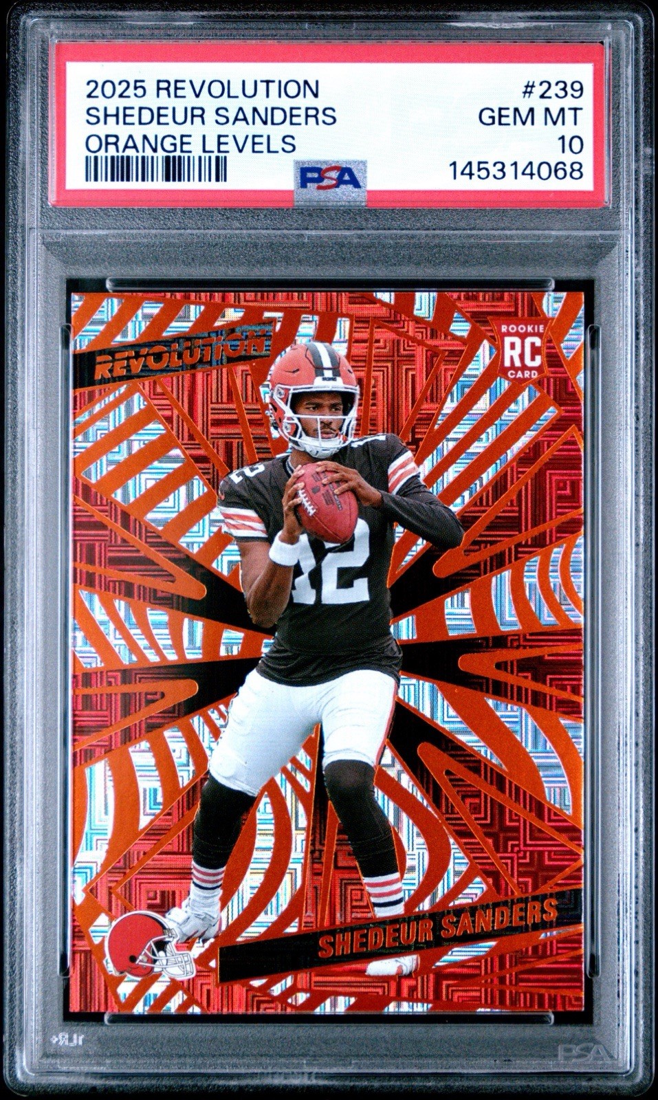 Shedeur Sanders Panini Revolution #239 Orange Levels