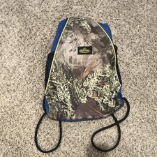 Team Realtree Camouflage Blue Polyester Drawstring Shoulder/backpack bag