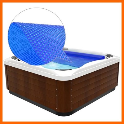 Spa and Hot Tub Cover, 6x6 ft Square Solar Pool Cover for Above Ground Swimmi...