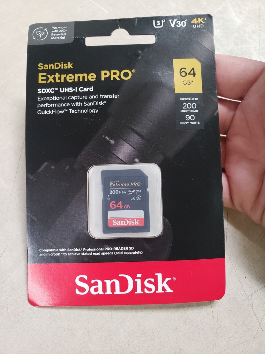 SanDisk 64GB Extreme PRO UHS-I SDXC Memory Card