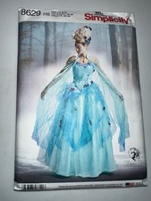 Simplicity 8629 FAIRYCORE Corset, Skirt  Overskirt, Collar, Cape 6 - 14 UNCUT