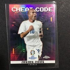 2024 Topps Chrome UEFA Euro 2024 Cheat Code Zinedine Zidane