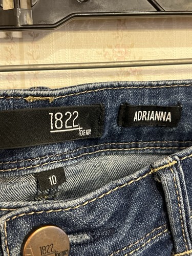 1822 Denim Adrianna Damenjeans Größe 10 Medium Wash Mid Rise Stretch - Bild 5 von 8