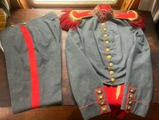 Civil War 1810- 1860 Boston First Corp Artillery Gray With Red Dress Uniform