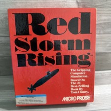Red Storm Rising - Big Box PC game Floppy Discs - (Microprose; 1989) Vintage