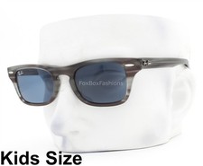 Ray-Ban Burbank Kids Sunglasses RJ9083S 7074/80 Gray Stripe 45mm Kids Size