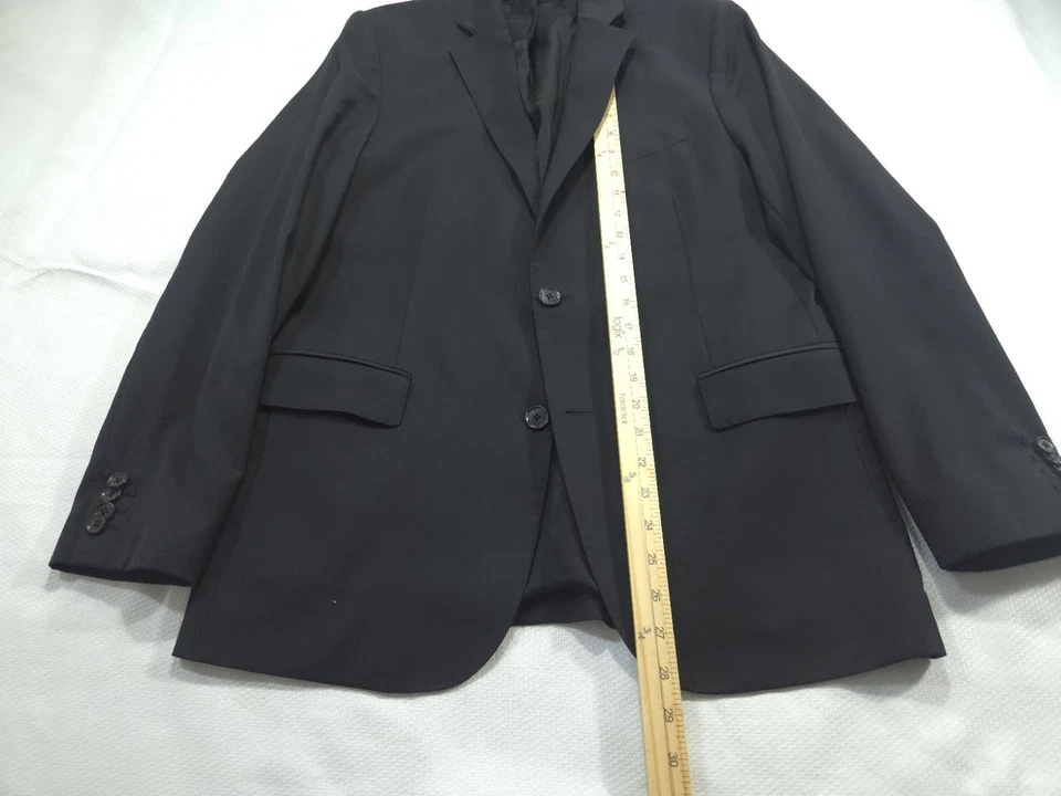 Blazer J Lindeberg Para Hombres 37R Negro Tolva Suave Lana Chaqueta Abrigo Sin Construir Foto 2 de 4