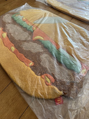 McDonald’s McChicken and Spicy McChicken Floor Mat Very Rare New MINT Condition - Picture 3 of 7