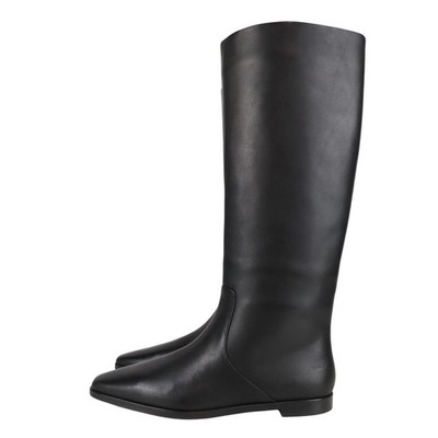 Loeffler Randall Damen Schuhe Stiefel Gr. 40 Schwarz Leder Damenstiefel Boots