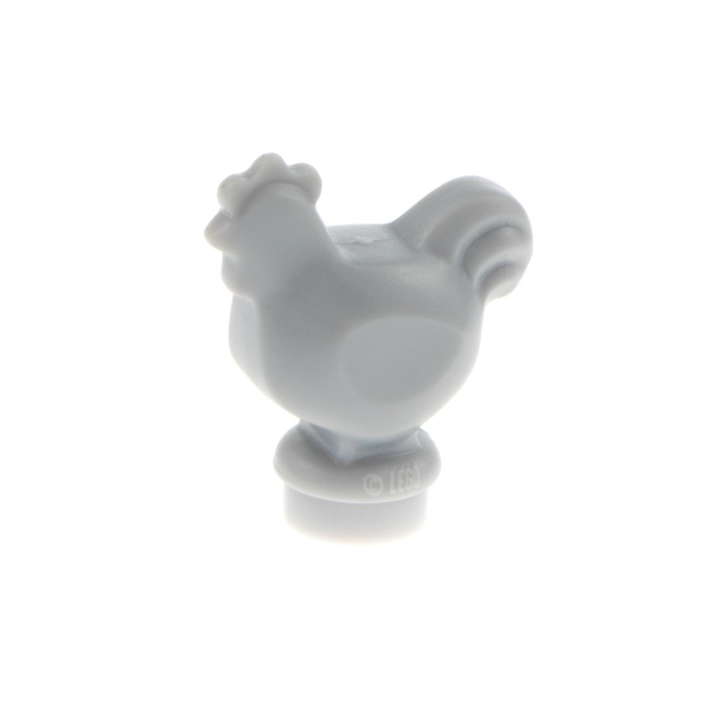 1X Lego Animal Chicken Rooster Chick New Light Gray Farm Set 70657 6146899 95342